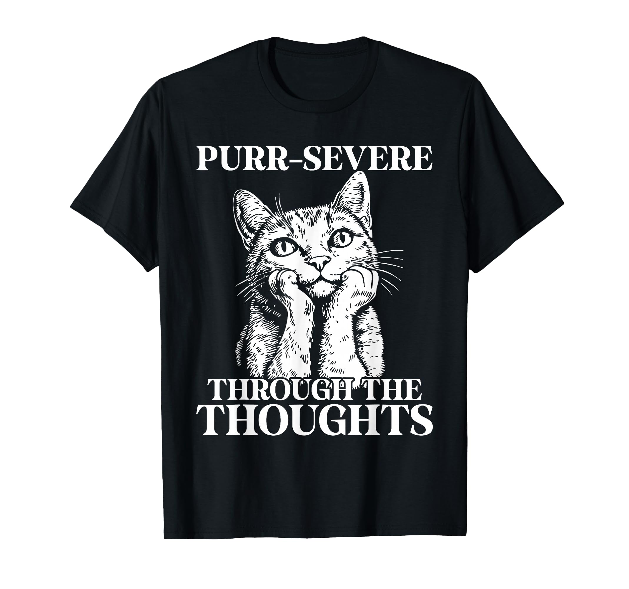 Funny Cat Overthinkers And Deep Minds T-Shirt - Aesthetic Graphic Men Women - T-Shirt, Sweatshirt, Hoodie
