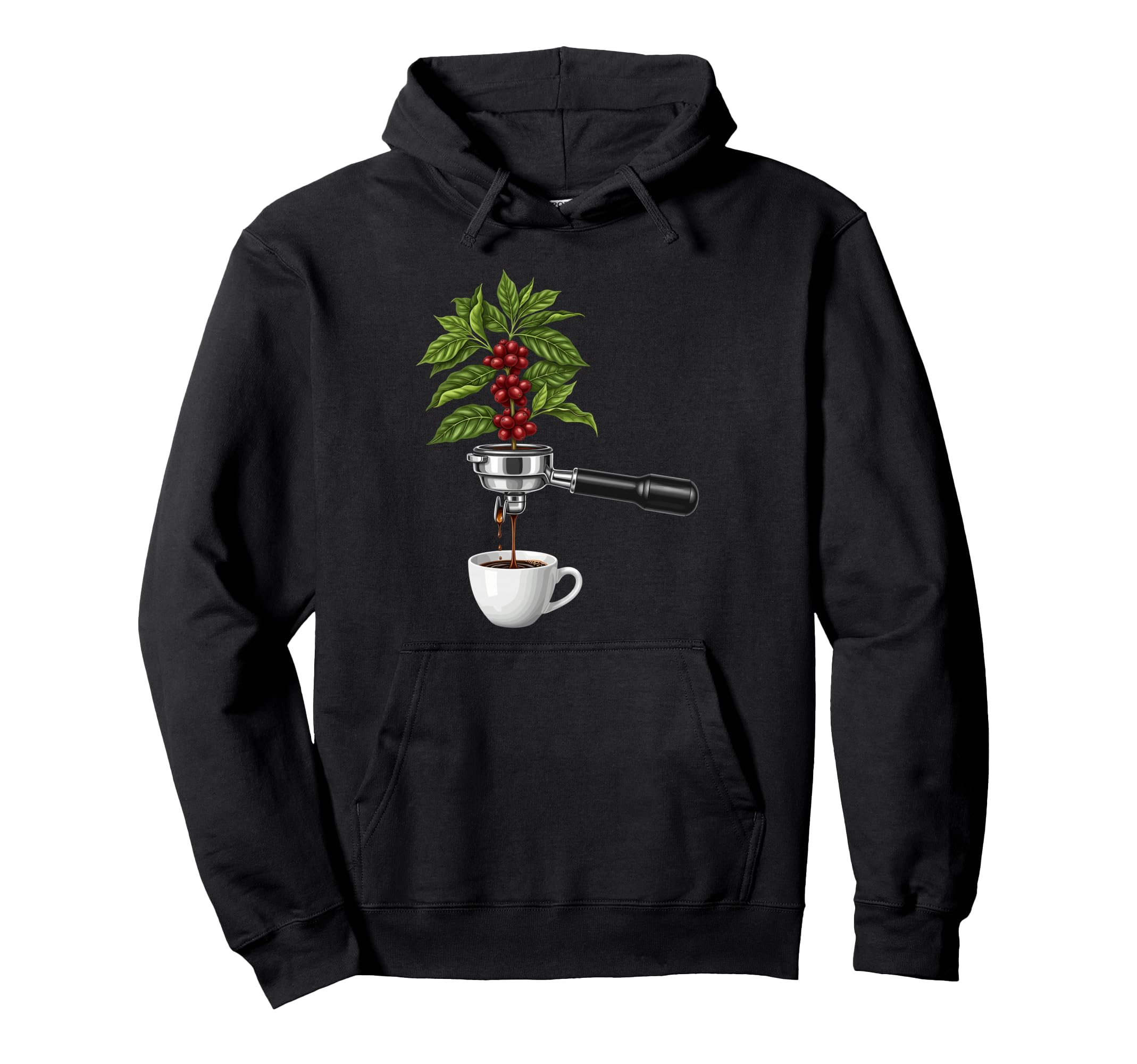 Espresso Coffee Plant Barista Aesthetic Hoodie - Novelty Apparel Men Women - T-Shirt, Sweatshirt, Hoodie
