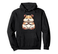 Meditation Hamster Yoga Pose Hoodie - Fun Novelty Design Men Women - T-Shirt, Sweatshirt, Hoodie