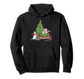Reading Book Lovers Librarian Santa Hoodie - Graphic Print Men Women - T-Shirt, Sweatshirt, Hoodie