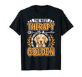 Best Therapy Is Golden Retriever Dog T-Shirt - Custom Art Print for Adults - T-Shirt, Sweatshirt, Hoodie