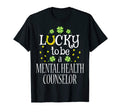 St Patricks Day Lucky To Be Mental T-Shirt - Minimalist Print Unisex - T-Shirt, Sweatshirt, Hoodie