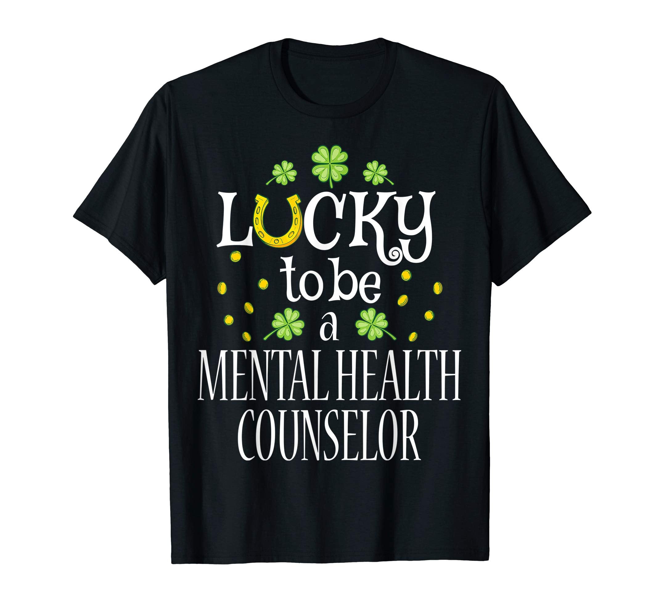 St Patricks Day Lucky To Be Mental T-Shirt - Minimalist Print Unisex - T-Shirt, Sweatshirt, Hoodie