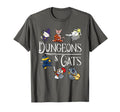 Dungeons And Cats Funny Dragon Cat T-Shirt - Fun Novelty Design Men Women - T-Shirt, Sweatshirt, Hoodie