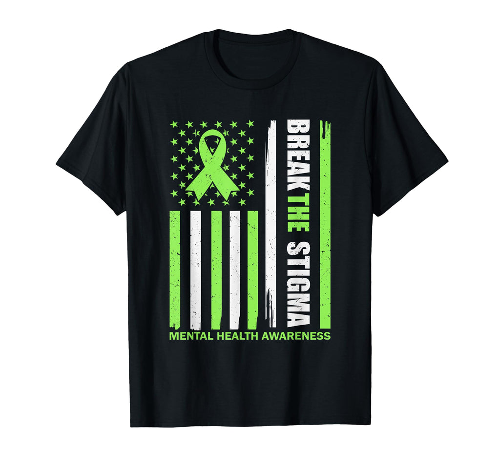 May We Wear Green Break Stigma Us T-Shirt - Fun Novelty Design for Adults - T-Shirt, Sweatshirt, Hoodie