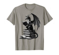 Fantasy Book Reader Dragon Reading Books T-Shirt - Graphic Print Men Women - T-Shirt, Sweatshirt, Hoodie