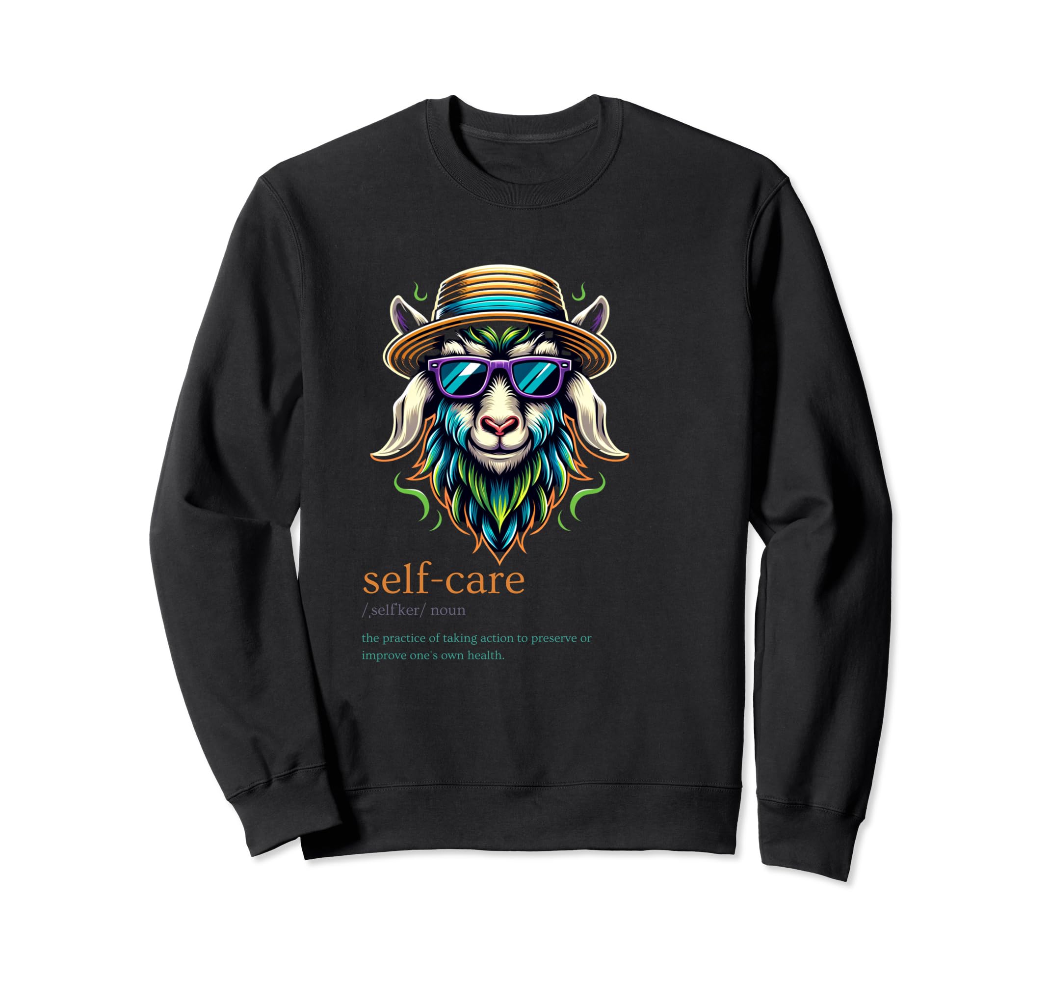 Shake Vision Self Care Sweatshirt - Unique Graphic for Adults - T-Shirt, Sweatshirt, Hoodie