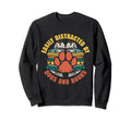 Dog And Book Lover Easily Sweatshirt - Aesthetic Graphic for Adults - T-Shirt, Sweatshirt, Hoodie