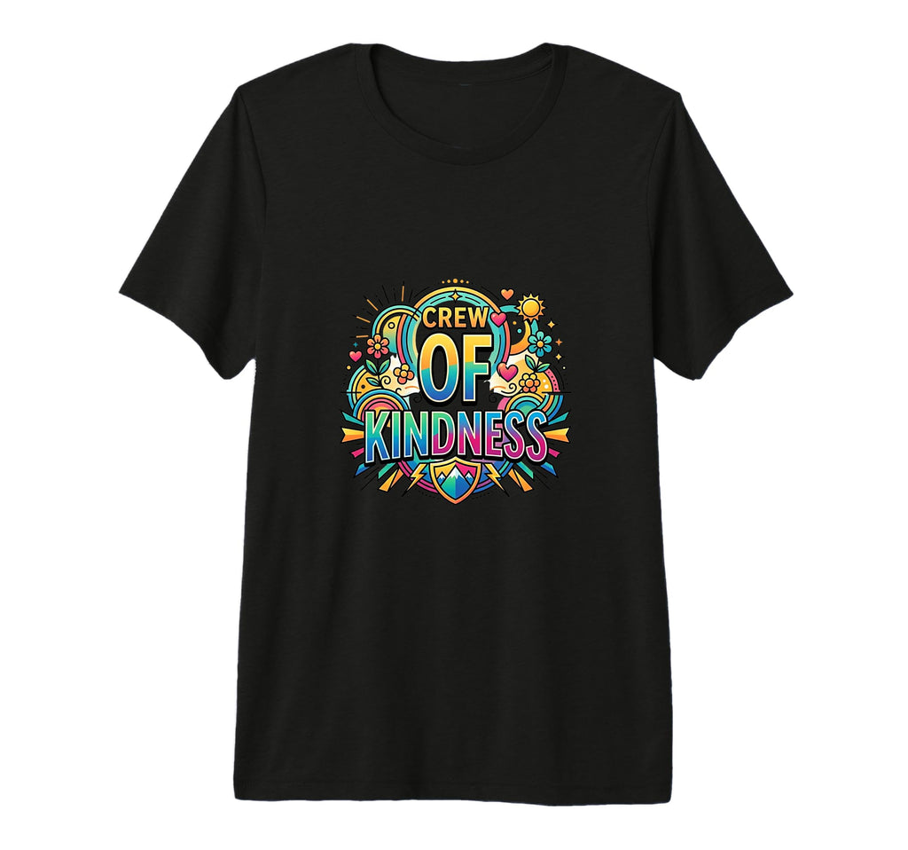 Crew Kindness Unity Support Concept Tri T-Shirt - Graphic Print for Adults - T-Shirt, Sweatshirt, Hoodie