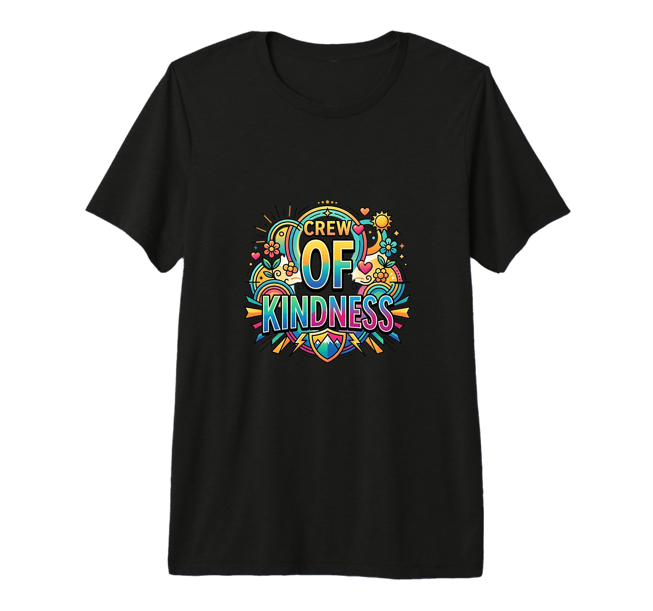 Crew Kindness Unity Support Concept Tri T-Shirt - Graphic Print for Adults - T-Shirt, Sweatshirt, Hoodie