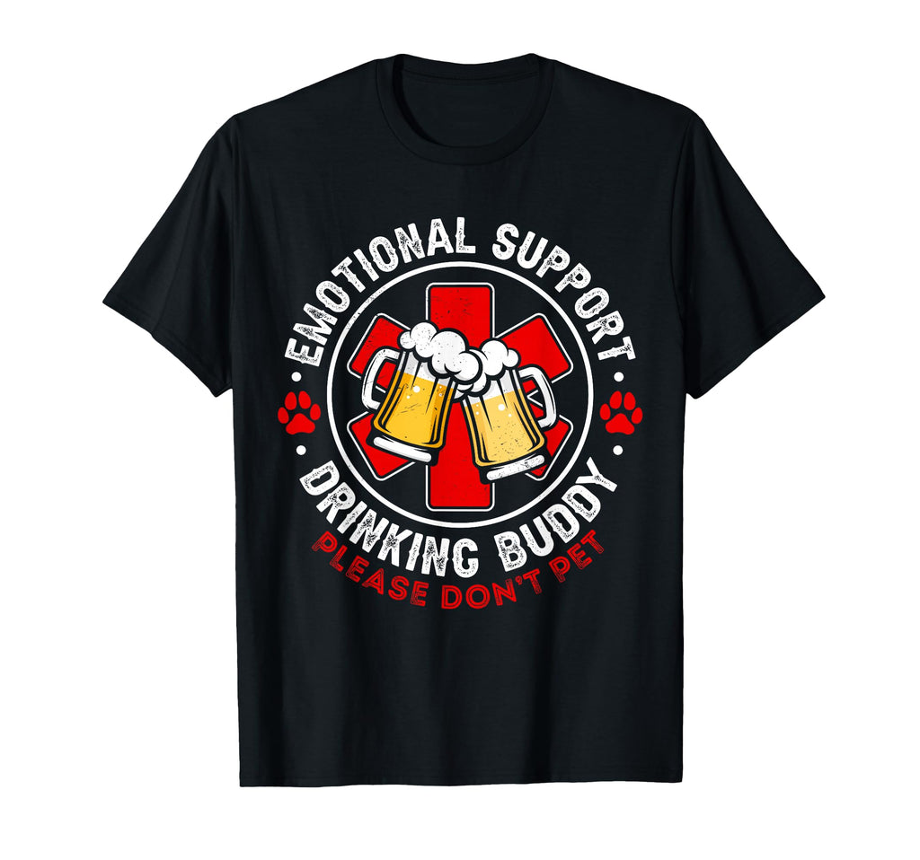 Emotional Support Drinking Buddy T-Shirt - Aesthetic Graphic Men Women - T-Shirt, Sweatshirt, Hoodie