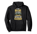 If My Book Is Open Your Mouth Should Hoodie - Aesthetic Graphic Men Women - T-Shirt, Sweatshirt, Hoodie