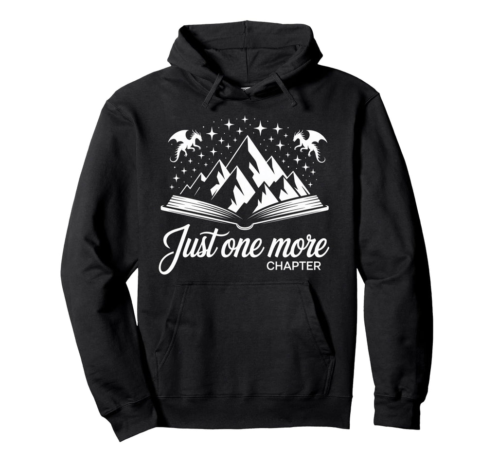 Just One More Chapter Reading Dragons Hoodie - Unique Graphic for Adults - T-Shirt, Sweatshirt, Hoodie