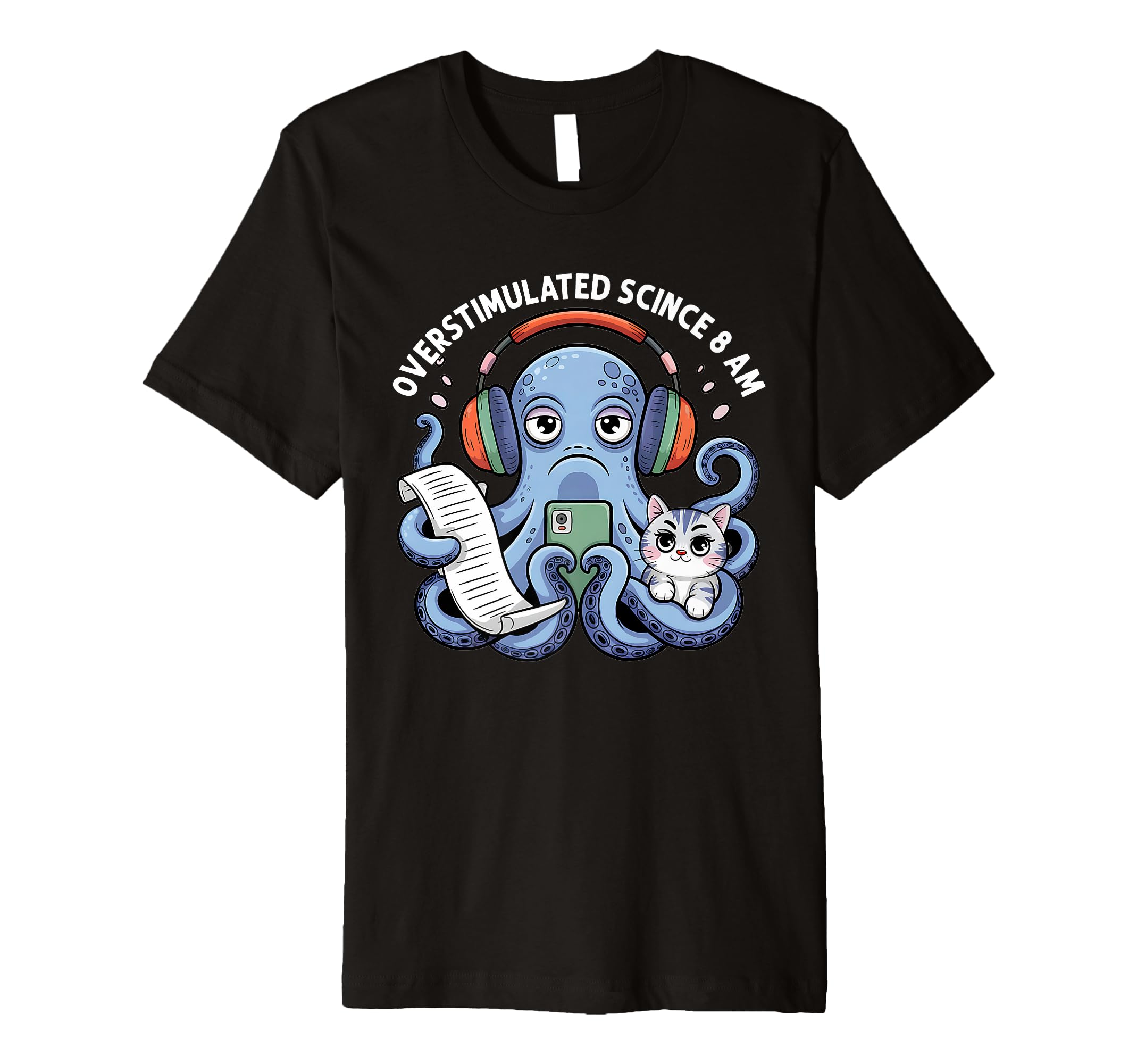 Overstimulated Mom Club Multitasking T-Shirt - Minimalist Print Men Women - T-Shirt, Sweatshirt, Hoodie