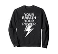 Breathwork Practitioners Mindful Sweatshirt - Minimalist Print Men Women - T-Shirt, Sweatshirt, Hoodie