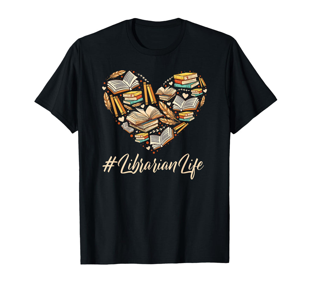 Librarian Life Bookaholic Bookworm T-Shirt - Novelty Apparel for Adults - T-Shirt, Sweatshirt, Hoodie
