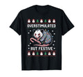 Overstimulated But Festive Possum T-Shirt - Minimalist Print Unisex - T-Shirt, Sweatshirt, Hoodie