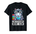 Introverted Book Club Reading Lover Hippo T-Shirt - Graphic Print Unisex - T-Shirt, Sweatshirt, Hoodie