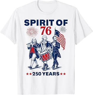 Spirit of 76 Vintage 4th of July T-Shirt Unisex T-shirt, Sweatshirt, Hoodie, Long Sleeve Tee - T-Shirt, Sweatshirt, Hoodie