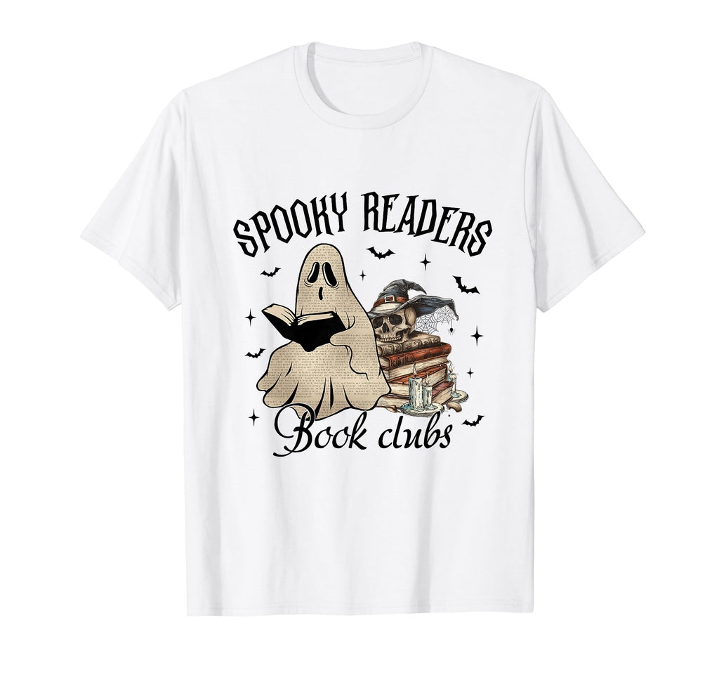 Spooky Readers Book Clubs Halloween T-Shirt - Aesthetic Graphic Men Women - T-Shirt, Sweatshirt, Hoodie