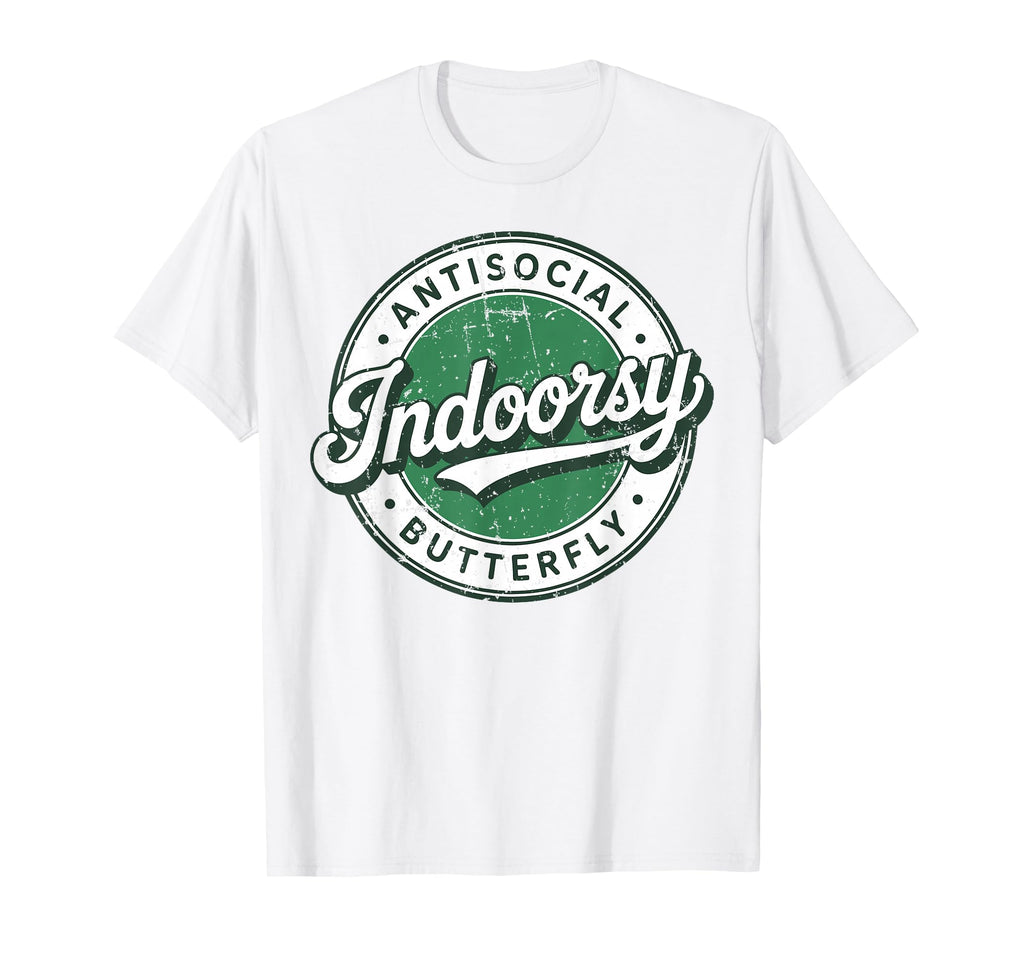 Indoorsy Antisocial Butterfly T-Shirt - Graphic Print for Adults - T-Shirt, Sweatshirt, Hoodie