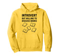 Introvert Book Reader Lover Librarian Hoodie - Graphic Print Men Women - T-Shirt, Sweatshirt, Hoodie