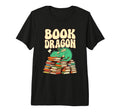 Book Dragon Sleeping Books Fantasy T-Shirt - Minimalist Print Men Women - T-Shirt, Sweatshirt, Hoodie