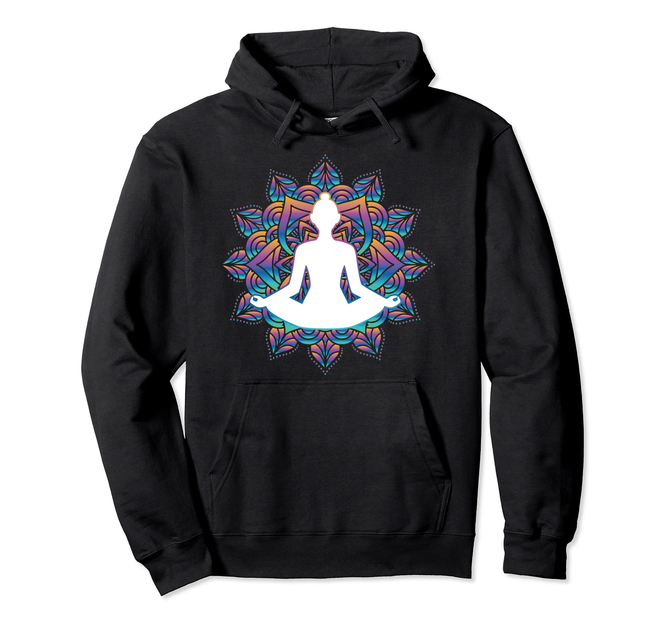 Mindfulness Meditation Mandala Yoga Hoodie - Trendy Graphic Men Women - T-Shirt, Sweatshirt, Hoodie