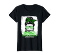 Womens Messy Bun Support Awareness Squad T-Shirt - Minimalist Print Unisex - T-Shirt, Sweatshirt, Hoodie