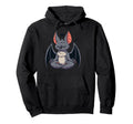 Meditation Bat Yoga Pose Relaxing Animal Hoodie - Minimalist Print Unisex - T-Shirt, Sweatshirt, Hoodie
