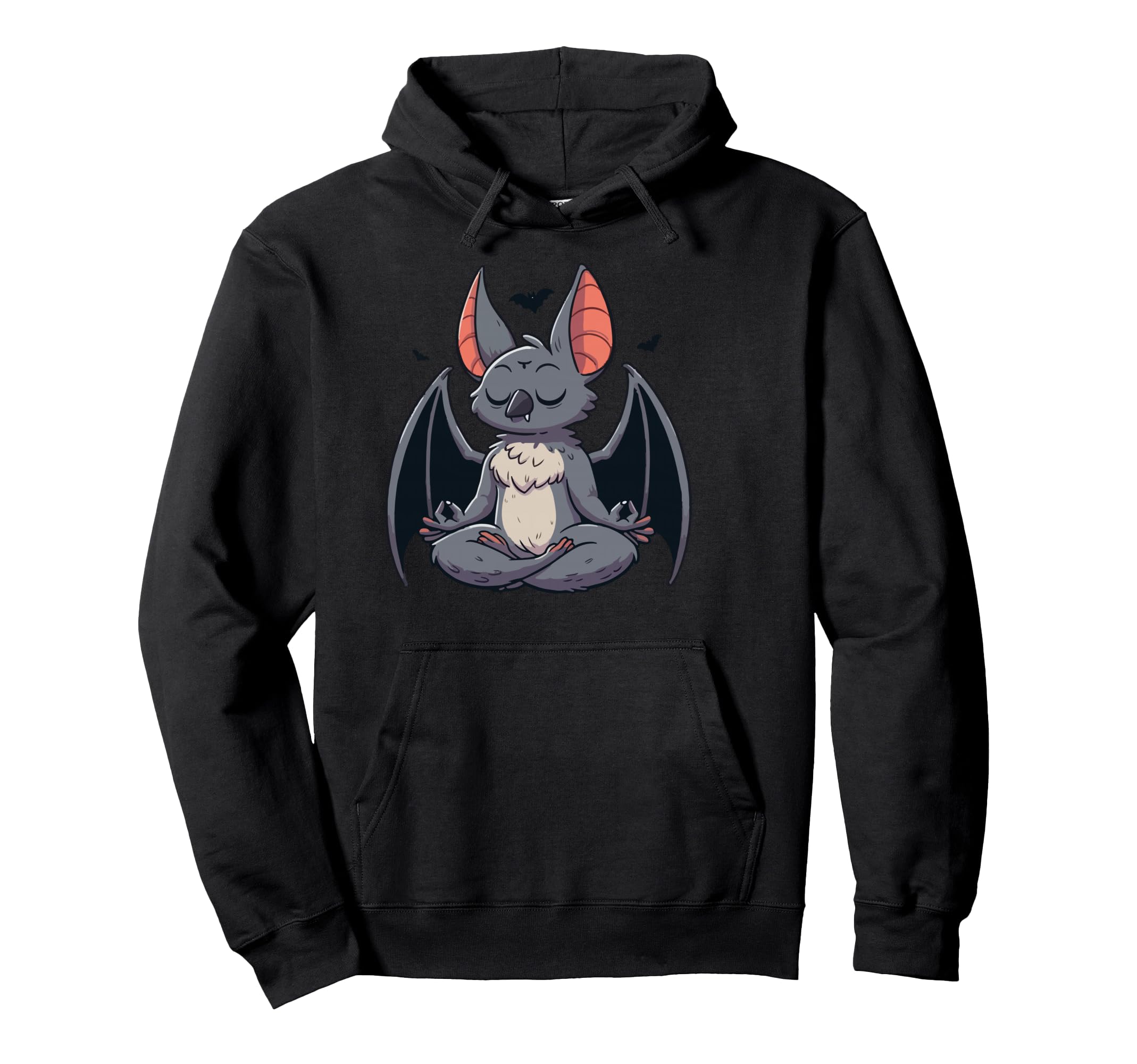 Meditation Bat Yoga Pose Relaxing Animal Hoodie - Minimalist Print Unisex - T-Shirt, Sweatshirt, Hoodie