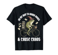 My Way To Hoard Books And Cause Chaos T-Shirt - Aesthetic Graphic Unisex - T-Shirt, Sweatshirt, Hoodie