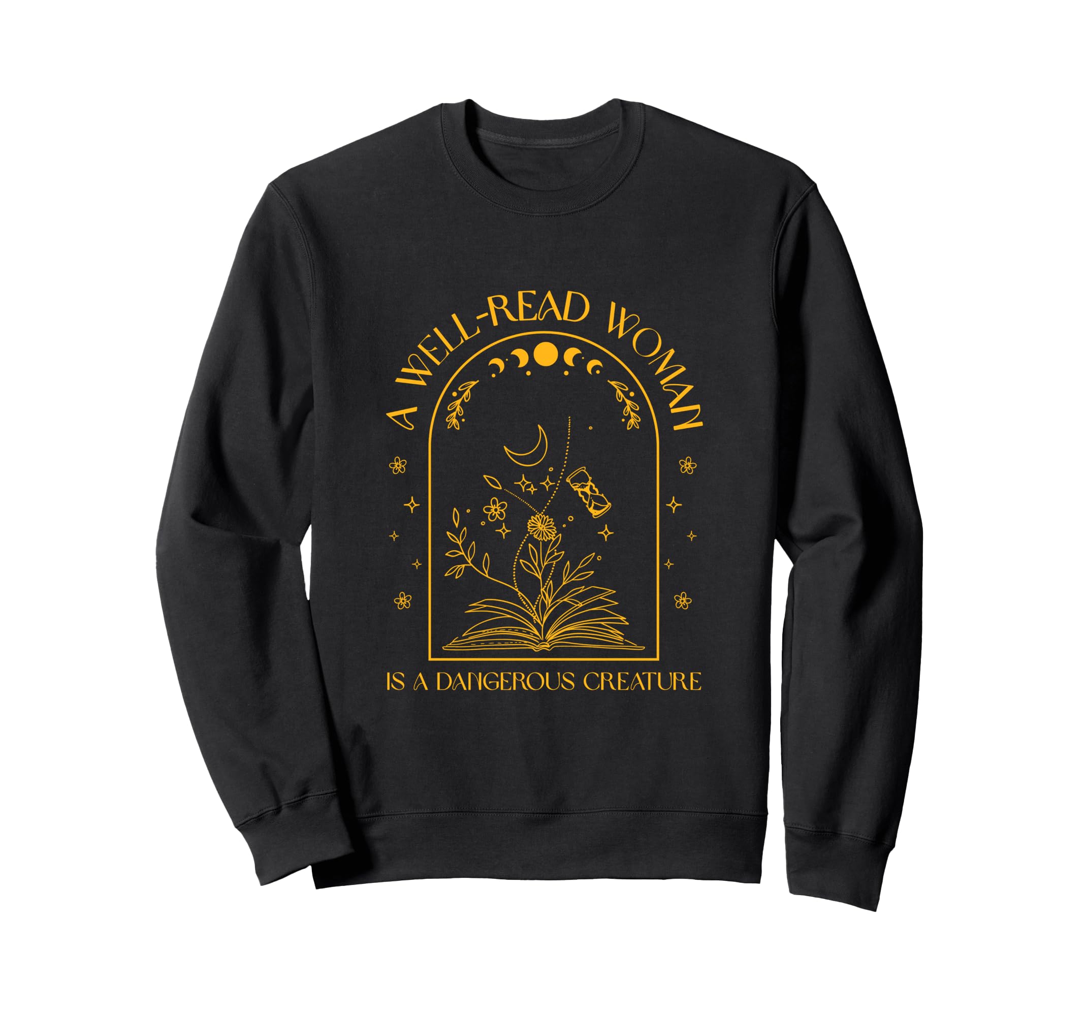 Well Read Is Dangerous Creature Book Sweatshirt - Aesthetic Graphic Unisex - T-Shirt, Sweatshirt, Hoodie