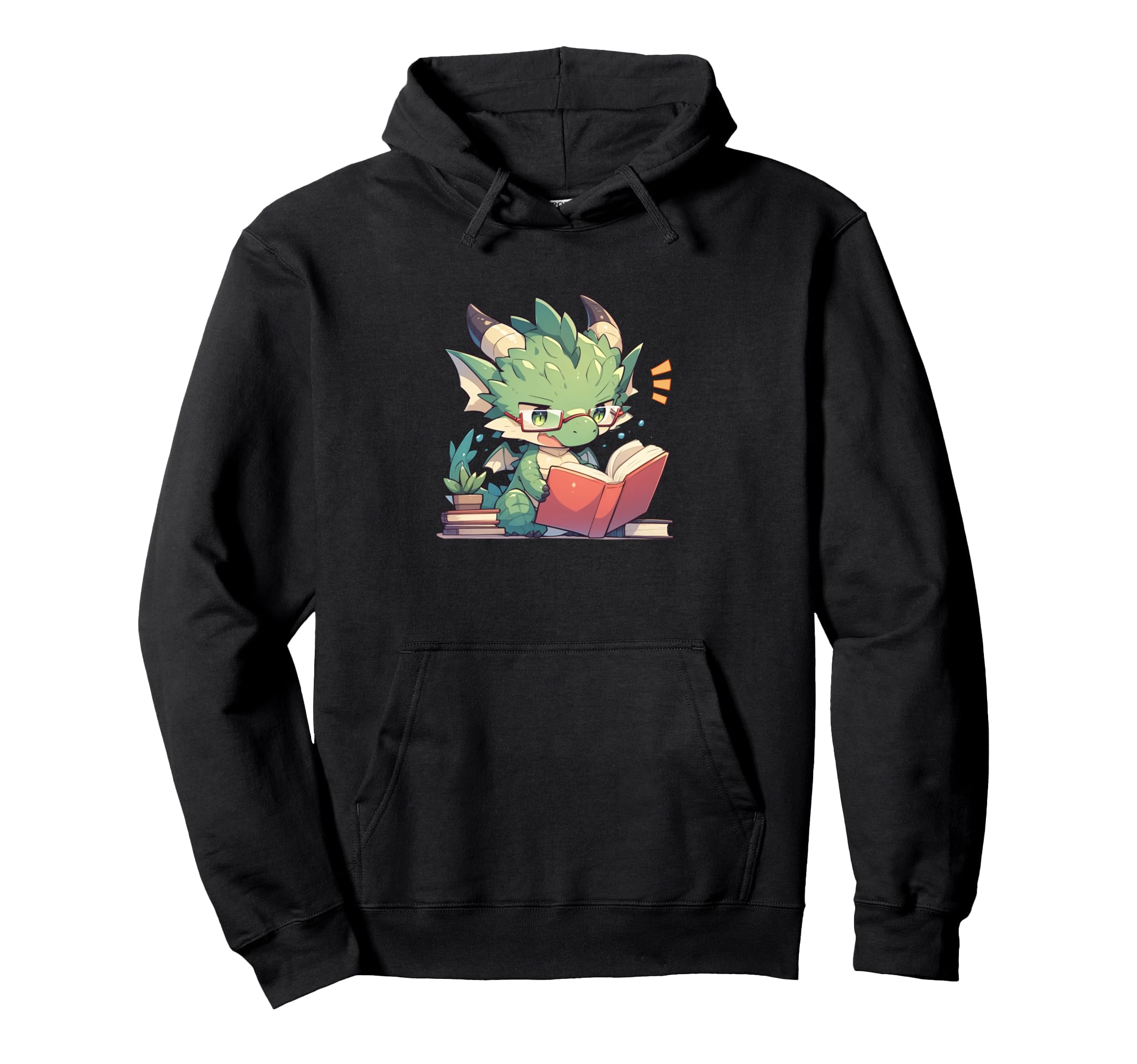 Dragon Reading Book Dragon School Hoodie - Graphic Print Men Women - T-Shirt, Sweatshirt, Hoodie