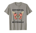 Antisocial Butterfly Gift Sweatshirt - Custom Art Print Men Women - T-Shirt, Sweatshirt, Hoodie