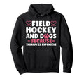 Field Hockey Dog Field Hockey And Dogs Hoodie - Graphic Print Men Women - T-Shirt, Sweatshirt, Hoodie