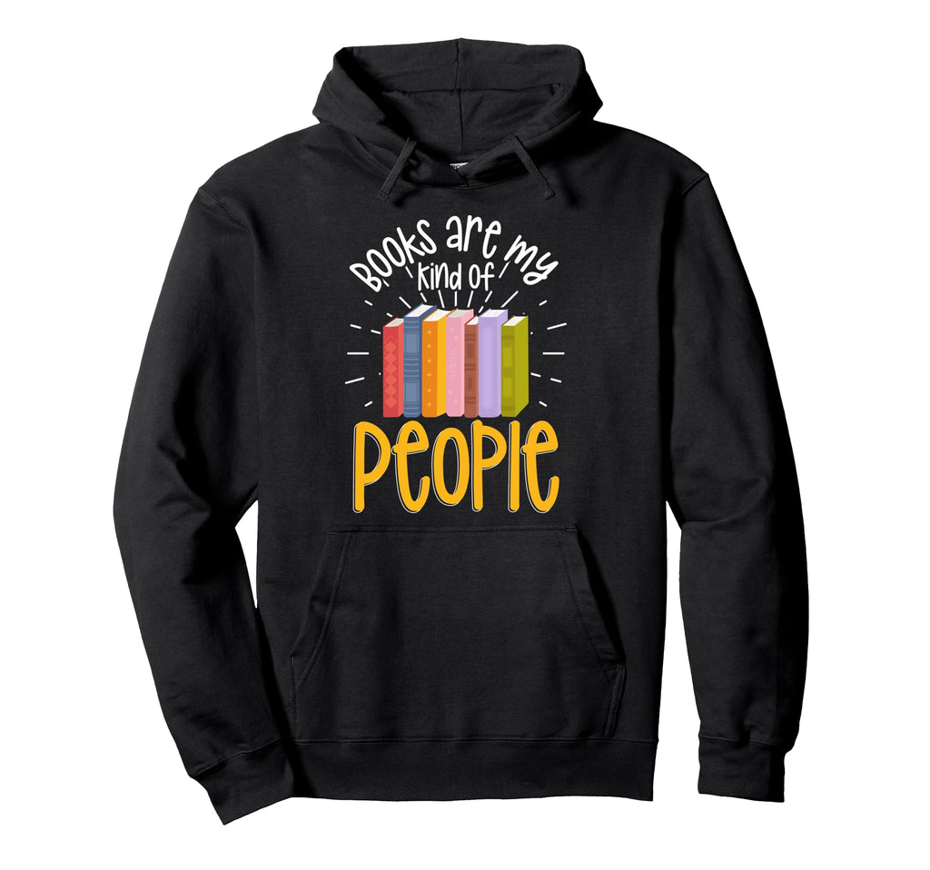 Reading Bookshelf Book Club Nerdy Hoodie - Minimalist Print Men Women - T-Shirt, Sweatshirt, Hoodie