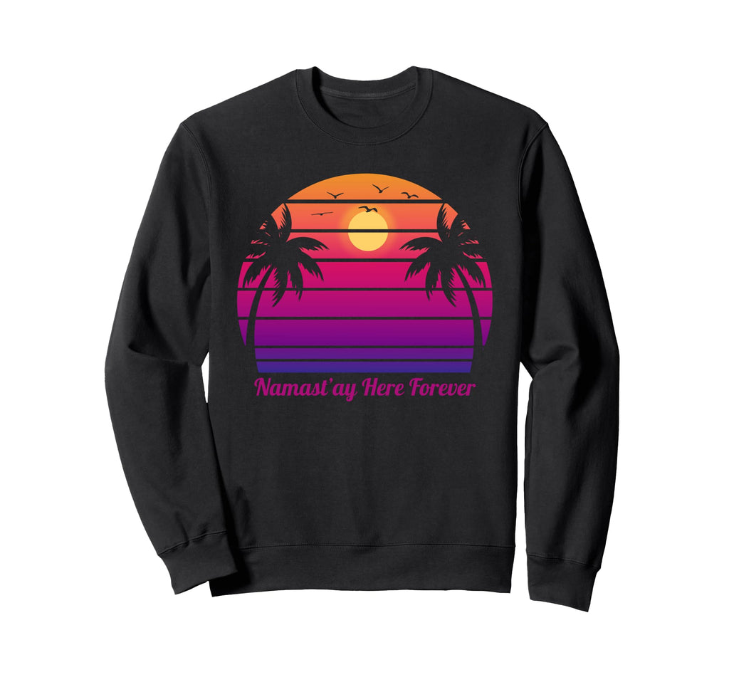 Mental Health Yoga Namastay Here Sweatshirt - Custom Art Print Men Women - T-Shirt, Sweatshirt, Hoodie