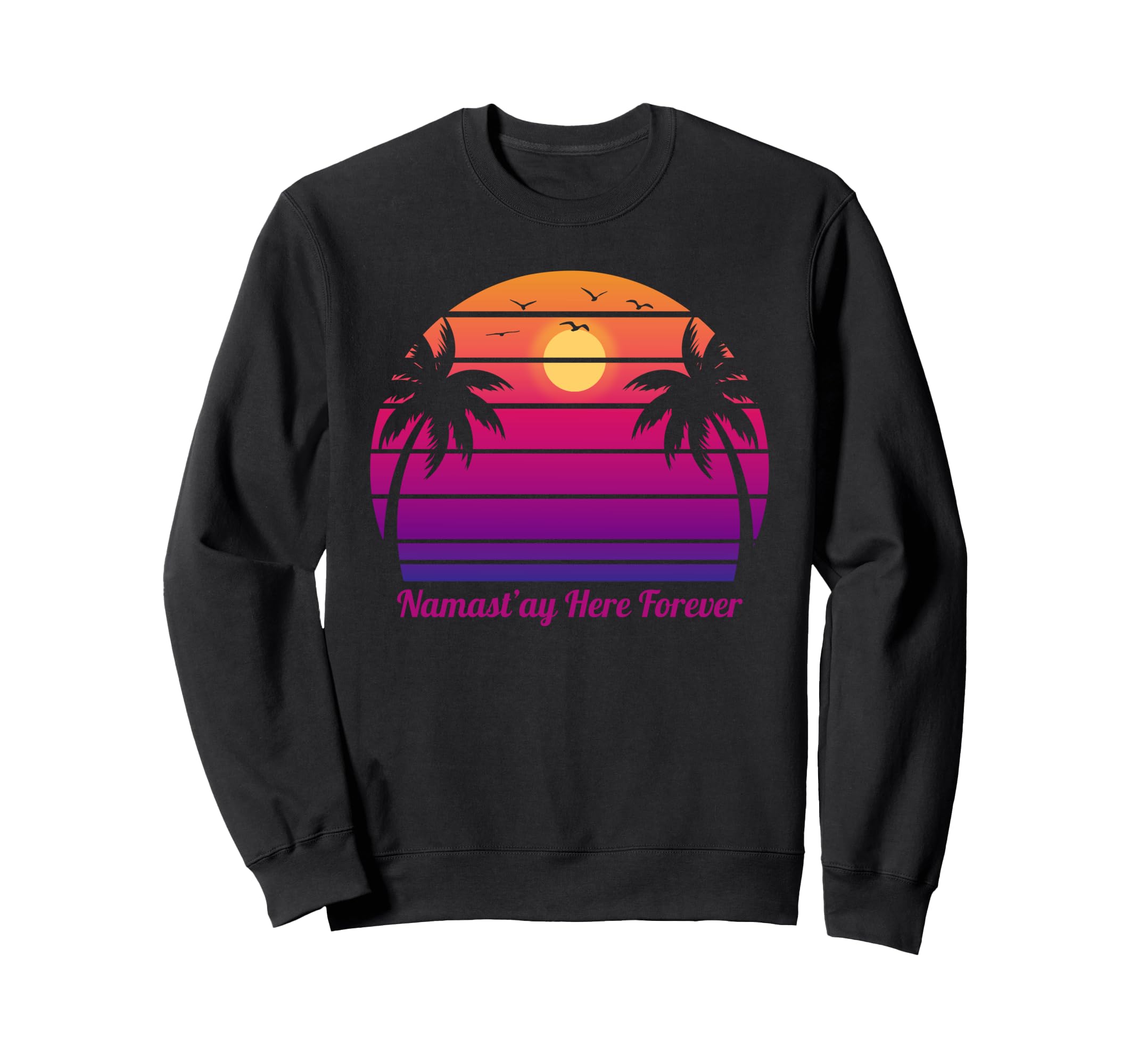 Mental Health Yoga Namastay Here Sweatshirt - Custom Art Print Men Women - T-Shirt, Sweatshirt, Hoodie