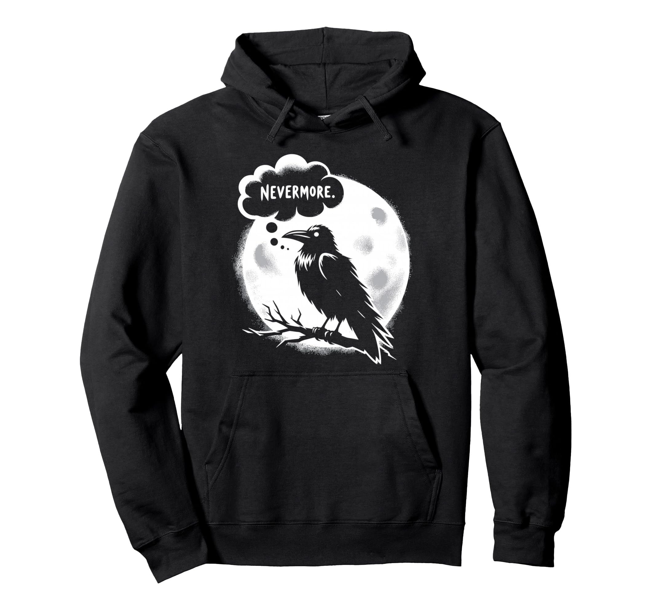 Edgar Allan Poe Raven Gothic Hoodie - Minimalist Print Men Women - T-Shirt, Sweatshirt, Hoodie