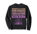 Bibliophile Romance Book Genre Sweatshirt - Minimalist Print Unisex - T-Shirt, Sweatshirt, Hoodie