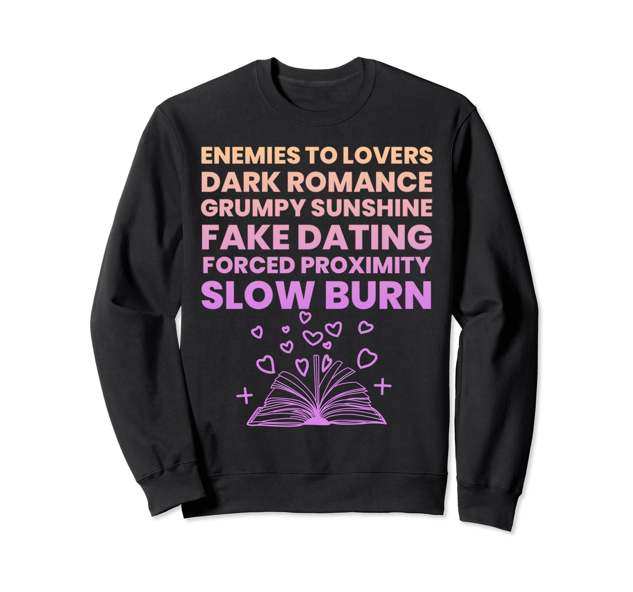 Bibliophile Romance Book Genre Sweatshirt - Minimalist Print Unisex - T-Shirt, Sweatshirt, Hoodie