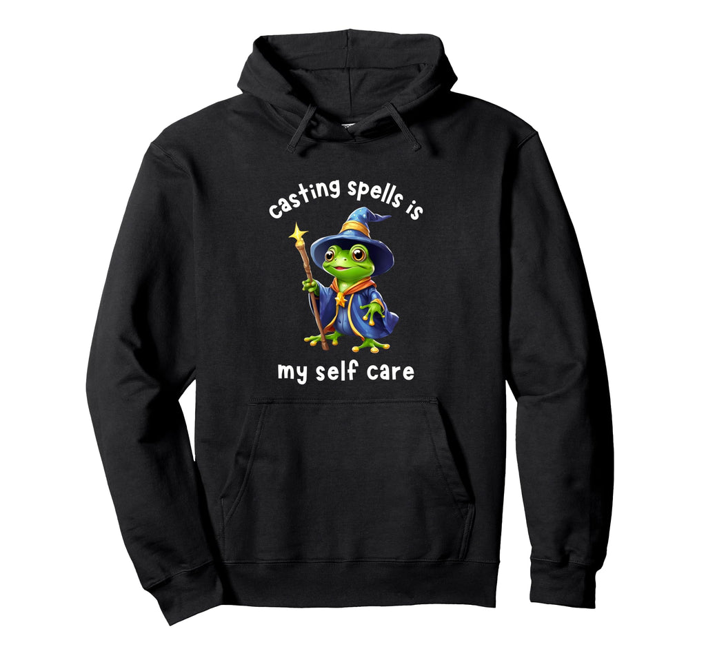 Wizard Frog Casting Spells Is Self Care Hoodie - Novelty Apparel Men Women - T-Shirt, Sweatshirt, Hoodie