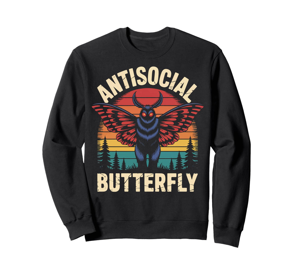 Cryptid Cryptozoology Mothman Hoodie - Casual Everyday Wear Unisex - T-Shirt, Sweatshirt, Hoodie