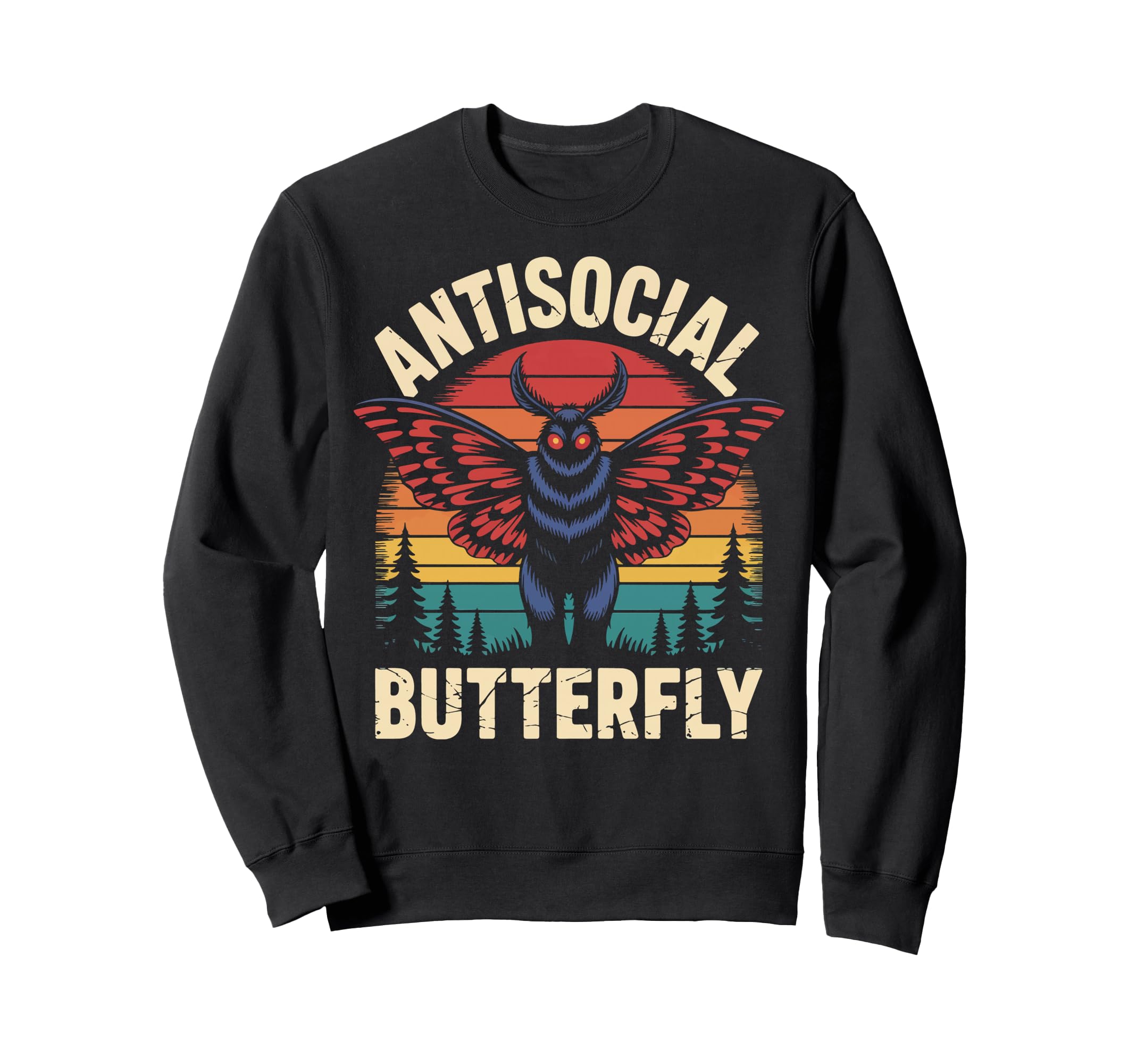 Cryptid Cryptozoology Mothman Hoodie - Casual Everyday Wear Unisex - T-Shirt, Sweatshirt, Hoodie