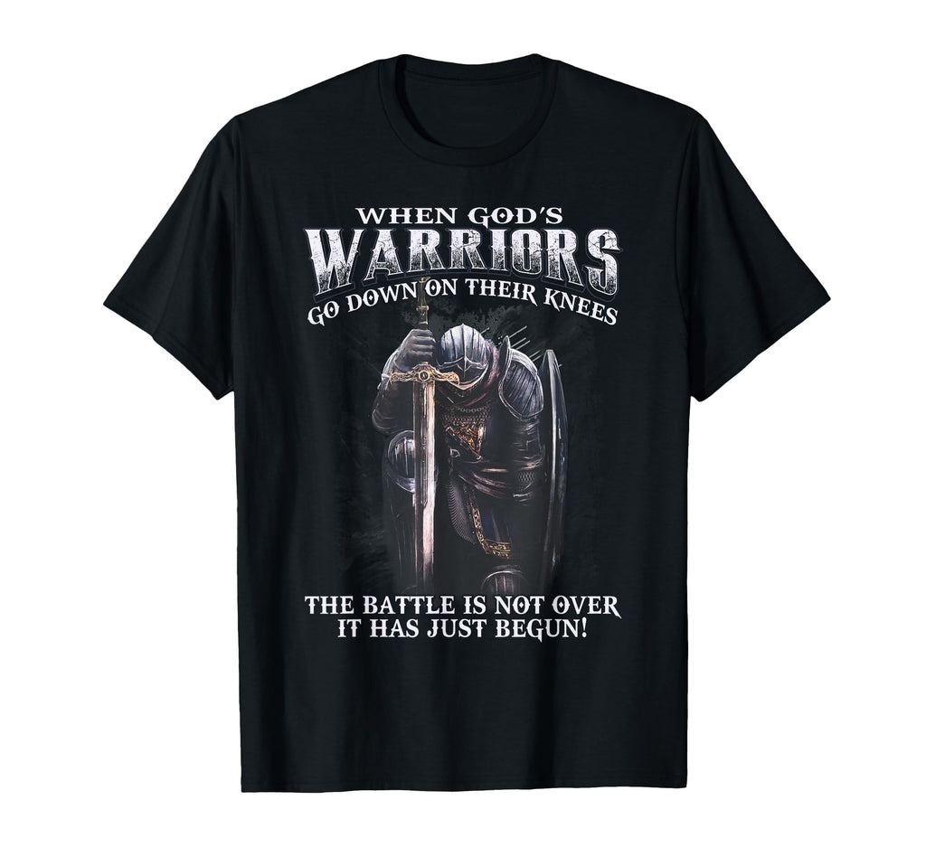 When God Is Warriors Go Down Their T-Shirt - Novelty Apparel Men Women - T-Shirt, Sweatshirt, Hoodie