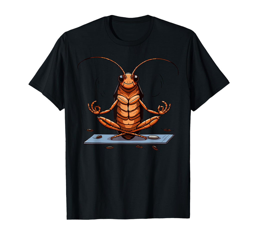 Meditation Cockroach Yoga Pose Relaxing T-Shirt - Trendy Graphic Men Women - T-Shirt, Sweatshirt, Hoodie