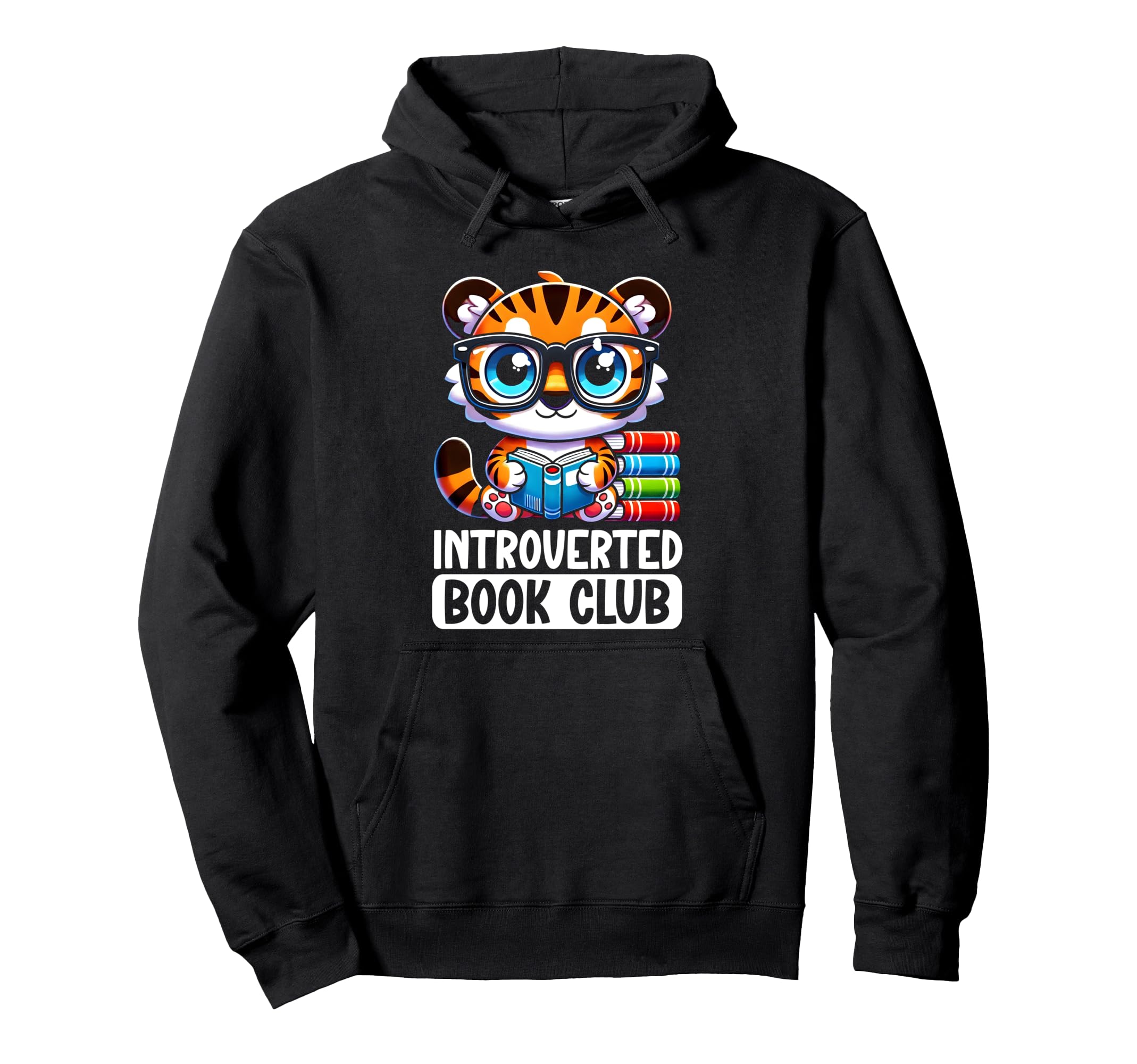 Introverted Book Club Reading Lover Hoodie - Fun Novelty Design for Adults - T-Shirt, Sweatshirt, Hoodie