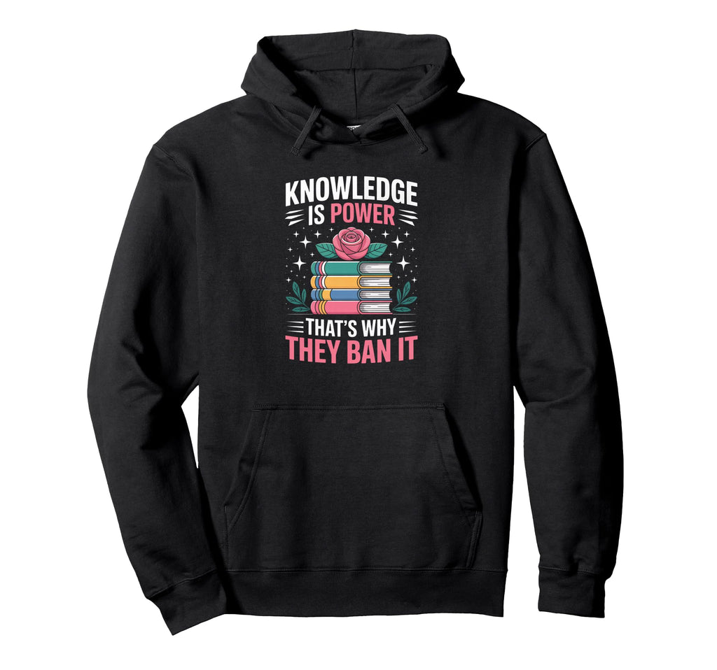 Knowledge Is Power Book Club Hoodie - Custom Art Print for Adults - T-Shirt, Sweatshirt, Hoodie