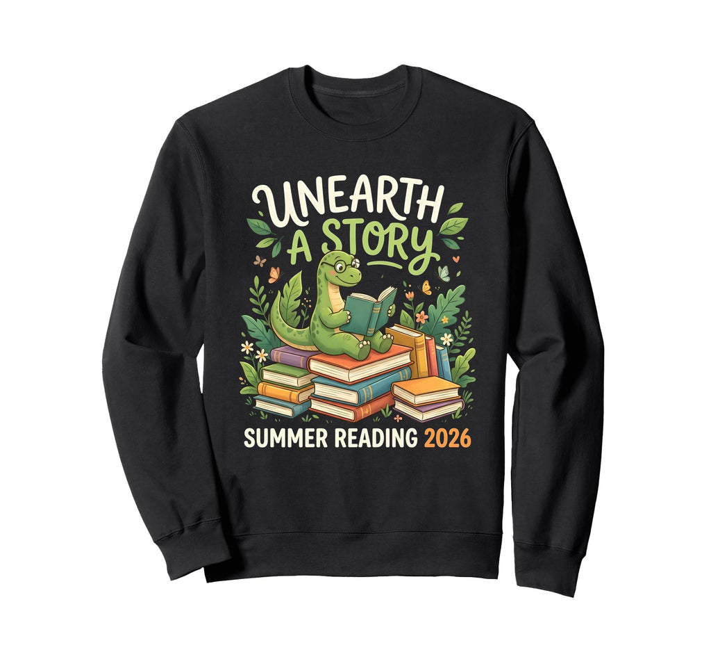 Unreath Story Summer Library Reading Sweatshirt - Novelty Apparel Unisex - T-Shirt, Sweatshirt, Hoodie